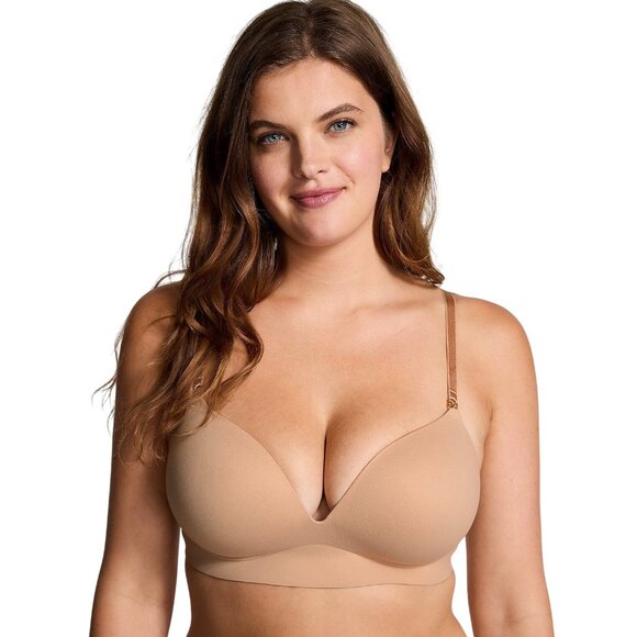 Victoria’s Secret 34DDD Incredible Wireless Push Up Bra Nude Convertible 409105 - Picture 2 of 10